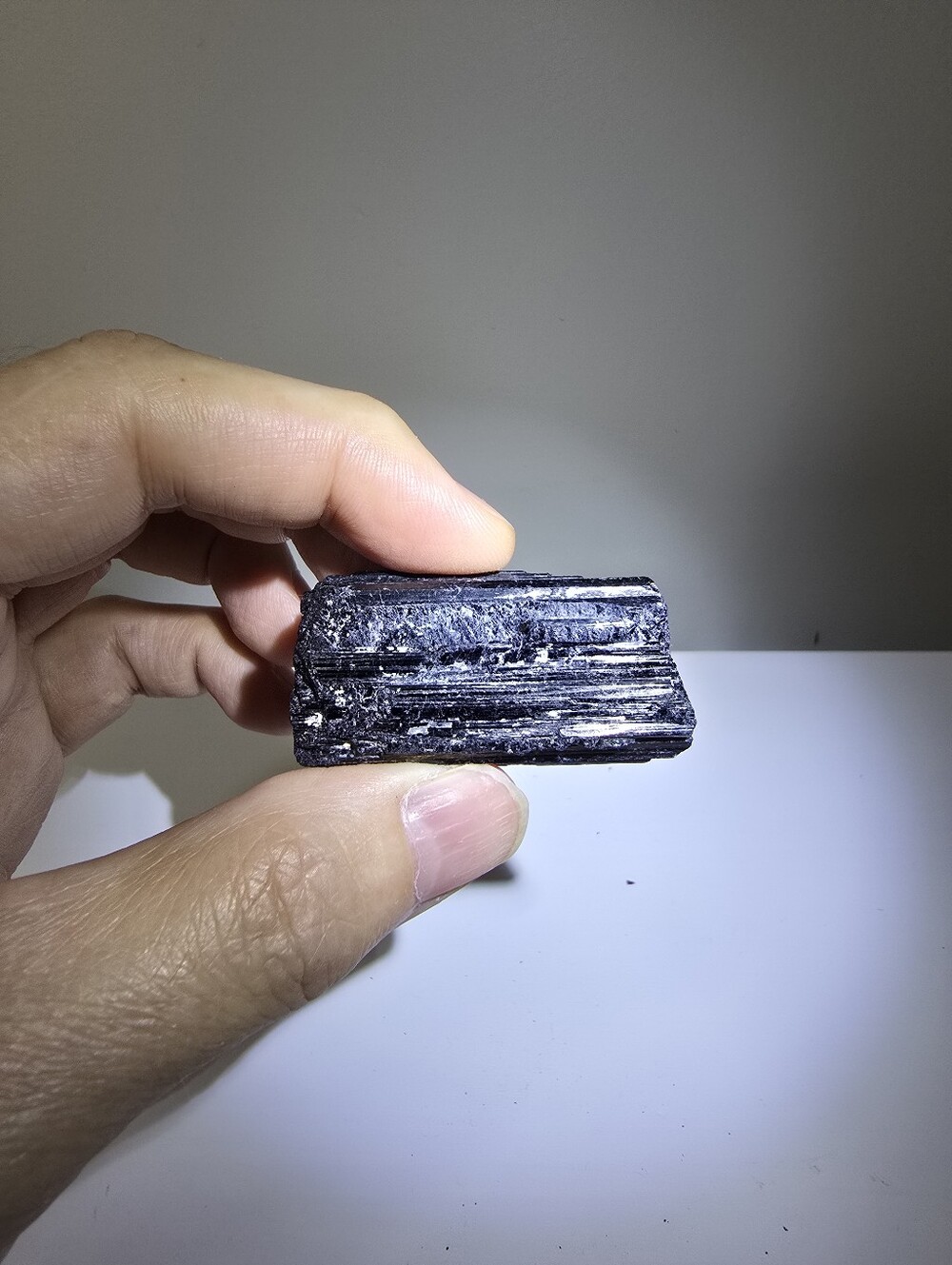 Black Tourmaline Crystal Specimen #K
